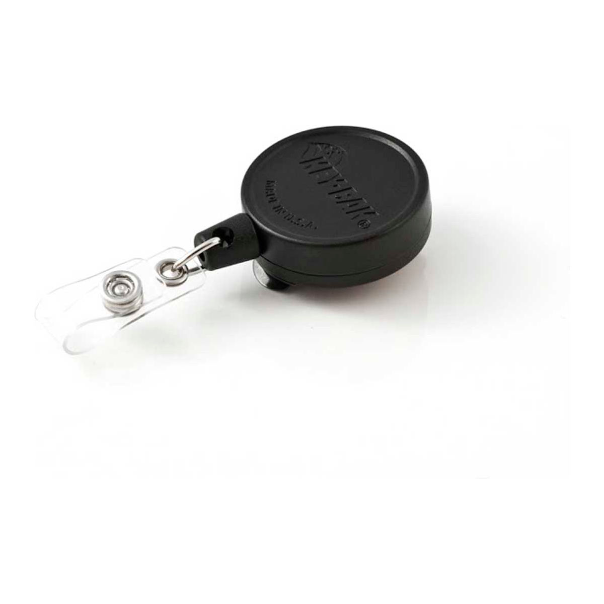 B1605083 MID6 No.6ID Retractable Key Reel with 36 in. Polyester Cord Durable Polycarbonate Case Belt Clip - Black - Pack of 24