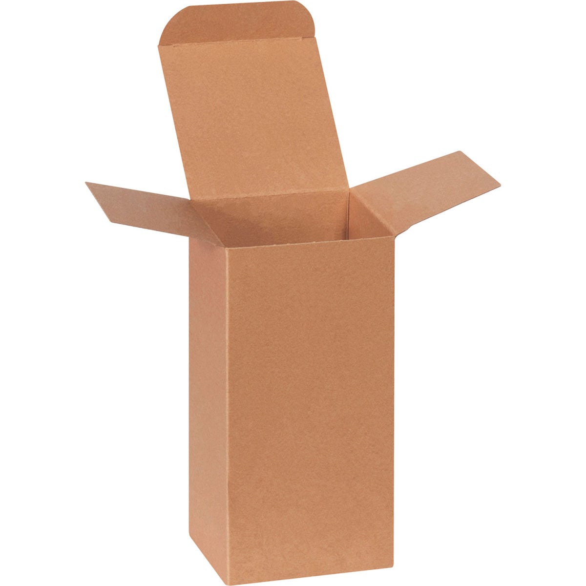 B3203826 Heavy Duty Reverse Tuck Folding Cartons, 8 x 4 x 4 in. Kraft - Brown - Pack of 250