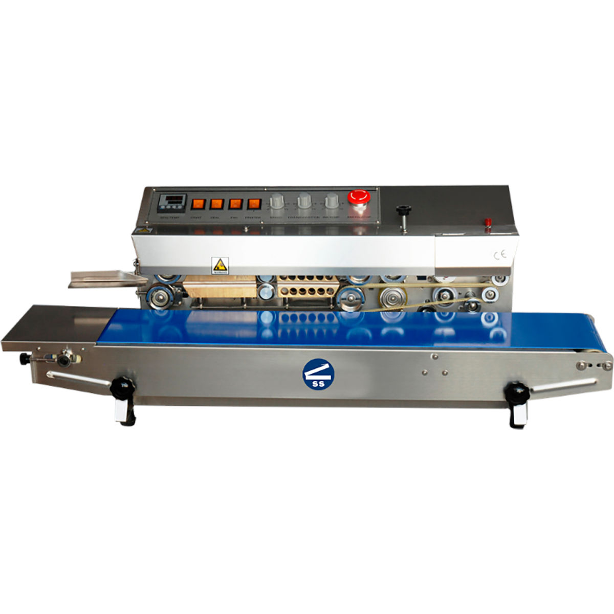 M1623158 Horizontal Band Sealer with Dry Ink Coding - Stainless Steel - Silver