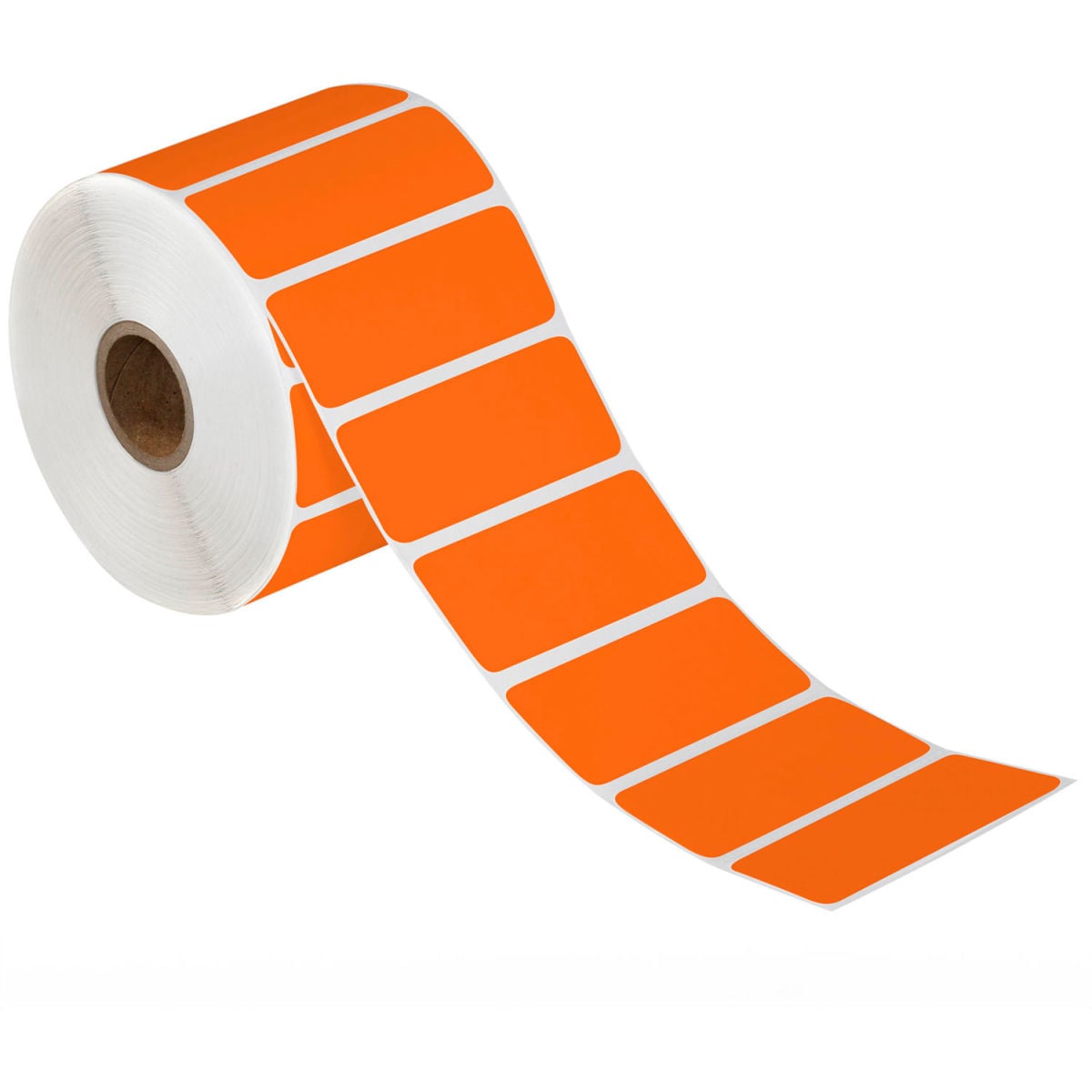 B3212588 Desktop Direct Thermal Labels, 3 x 1 in. - 1 in. Core - Orange -12 Rolls per Case