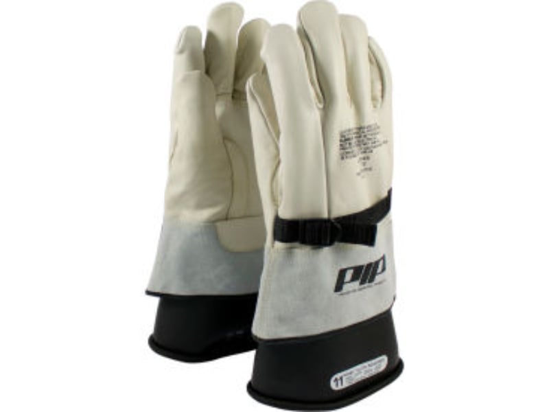 B676493 11.75 in. Top Grain Cowhide Leather Protector for Reinforced Novax Gloves - Brown - Size 7