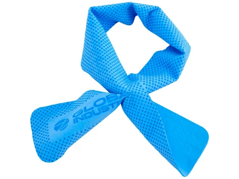 Global Industrial B3181512 Cooling Neck Wrap, 31.5 x 4 in. - Blue