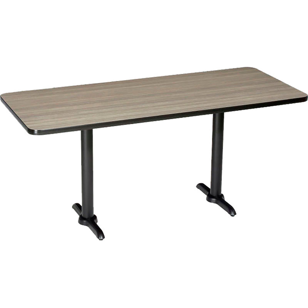 Global Industrial 695847CL Interion Counter Height Breakroom Table 72 x 36 x 36 in. - Charcoal