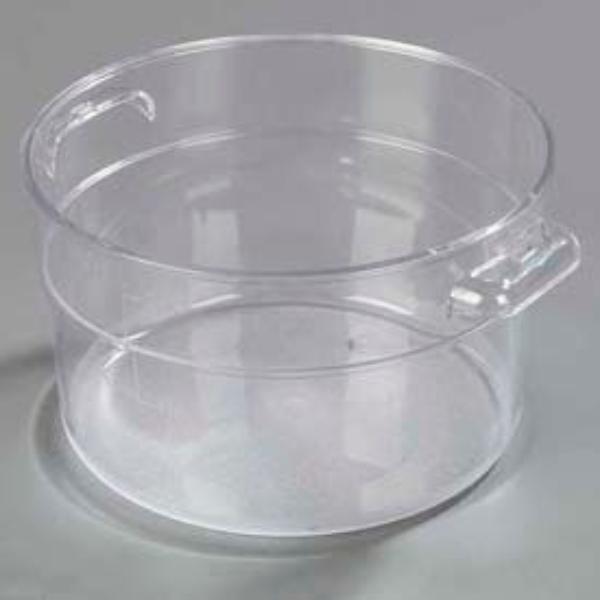 Picture of Carlisle Sanitary Maintenance B637811 Stopples Round Container - 6.875 x 4.25 in. - Clear