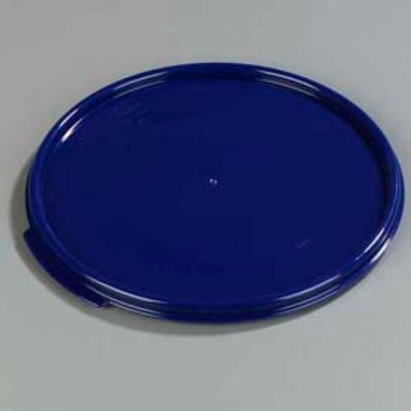 Picture of Carlisle Sanitary Maintenance B637844 Stopples Round Lid - 12 in. Dia. - Cobalt Blue