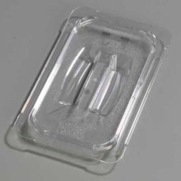 Picture of Carlisle Sanitary Maintenance B637961 Topnotch Universal Handled Lid - 10.38 x 6.375 in. - Clear