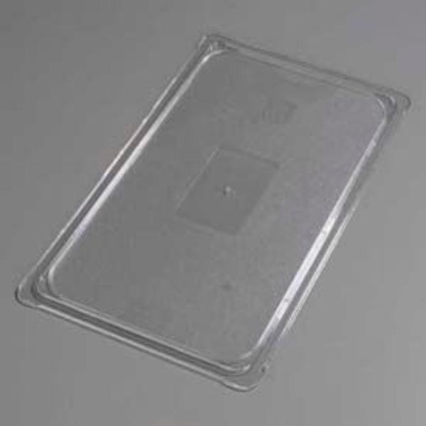 Picture of Carlisle Sanitary Maintenance B637966 Topnotch Universal Flat Lid - 20.75 x 12.75 x 0.43 in. - Clear