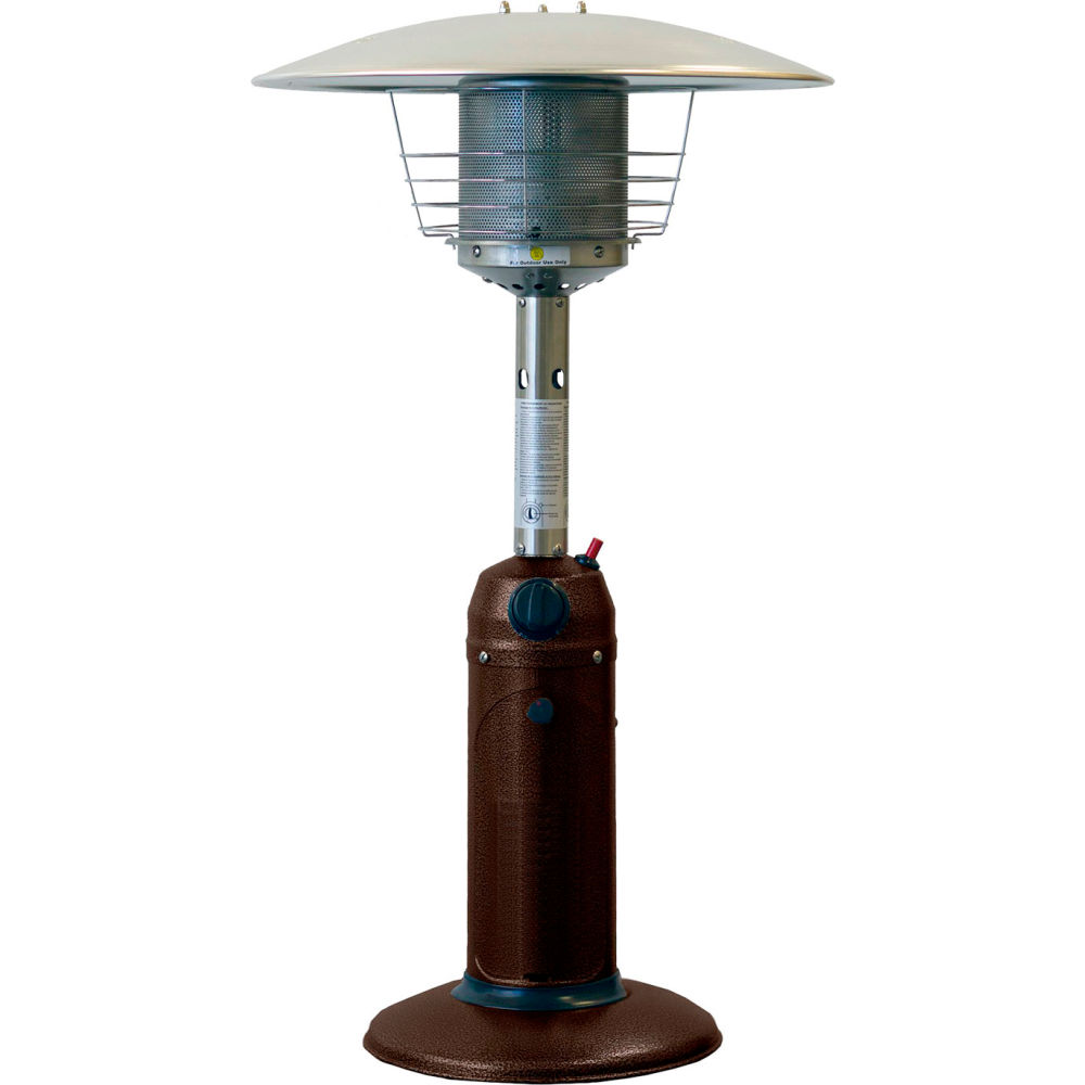 B3232303 Table Top Patio Heater - 11000 BTU - Propane - Brown & Silver