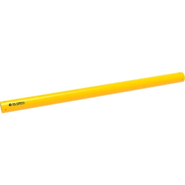 Global Industrial 670879 Plastic Guard Rail - 9 ft. x 6 in. Dia. - Yellow