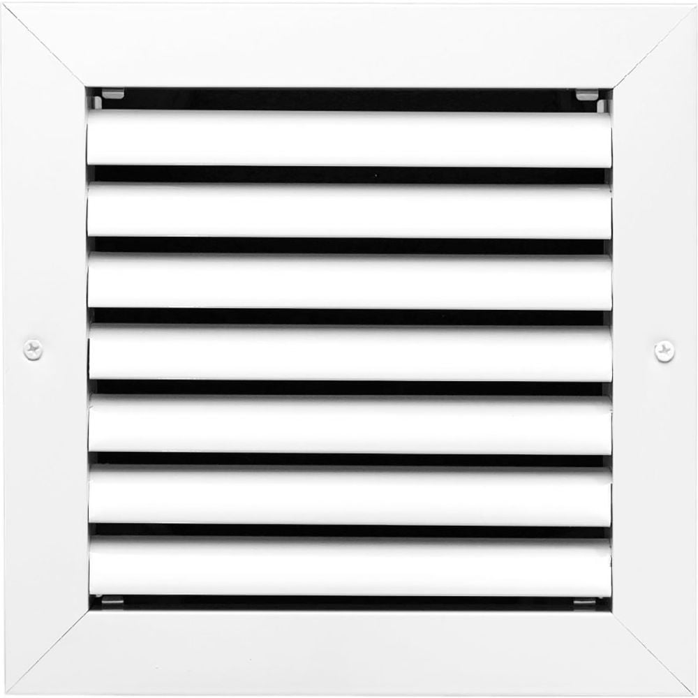 B3214274 ACAMINAIRE Aluminum Return Air Vent Grille, White - 8 x 8 in.