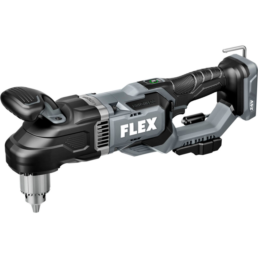Chervon North America B3168294 Flex 0.5 in. Compact Right Angle Drill Bare Tool - 24V - Gray
