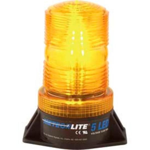 B563283 Meteorlite 5 High-Profile Strobe Light SY361005-A-LED - 12-80V - Permanent Mount - Yellow