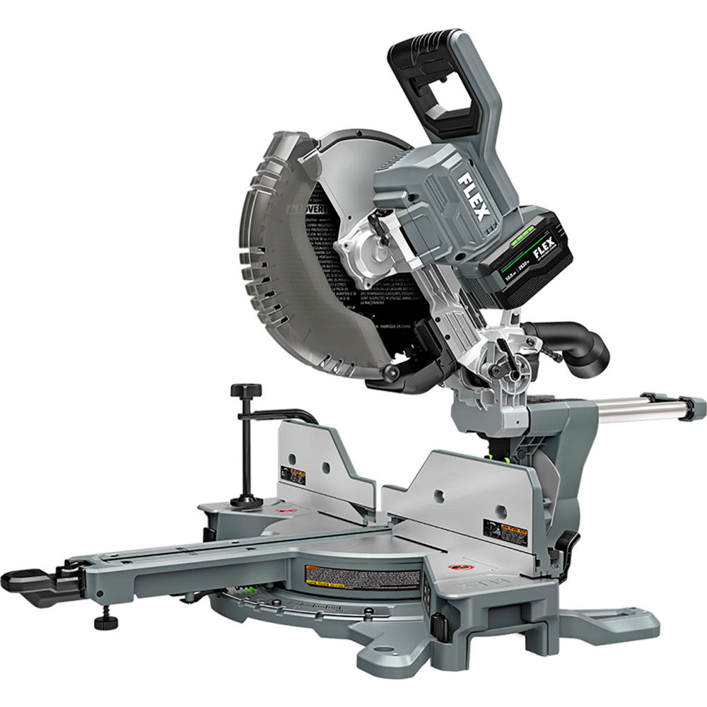 Chervon North America B3202754 Flex Dual Bevel Sliding Compound Cordless Miter Saw Bare Tool - 24V - 12 in. Blade Dia. - 4000 RPM - Gray
