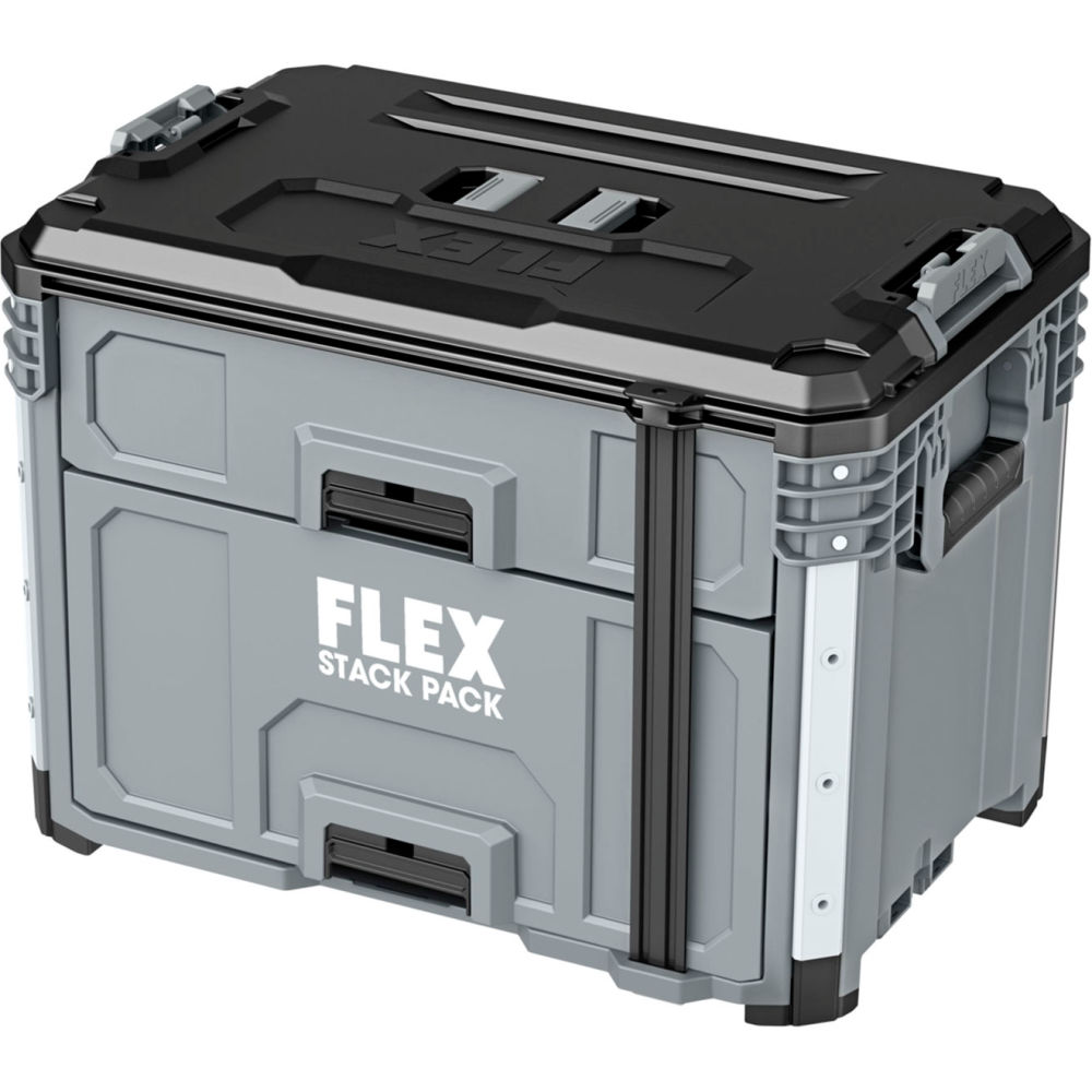 Chervon North America B3168326 Flex Stack Pack 2 Drawer Tool Box - 22 x 15.125 x 16.312 in. - Gray