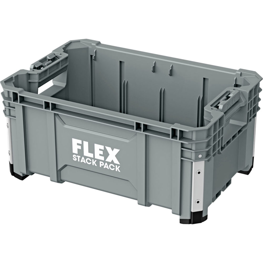 Chervon North America B3168313 Flex Stack Pack Crate Tool Box - 21.875 x 15.375 x 10.937 in. - Gray