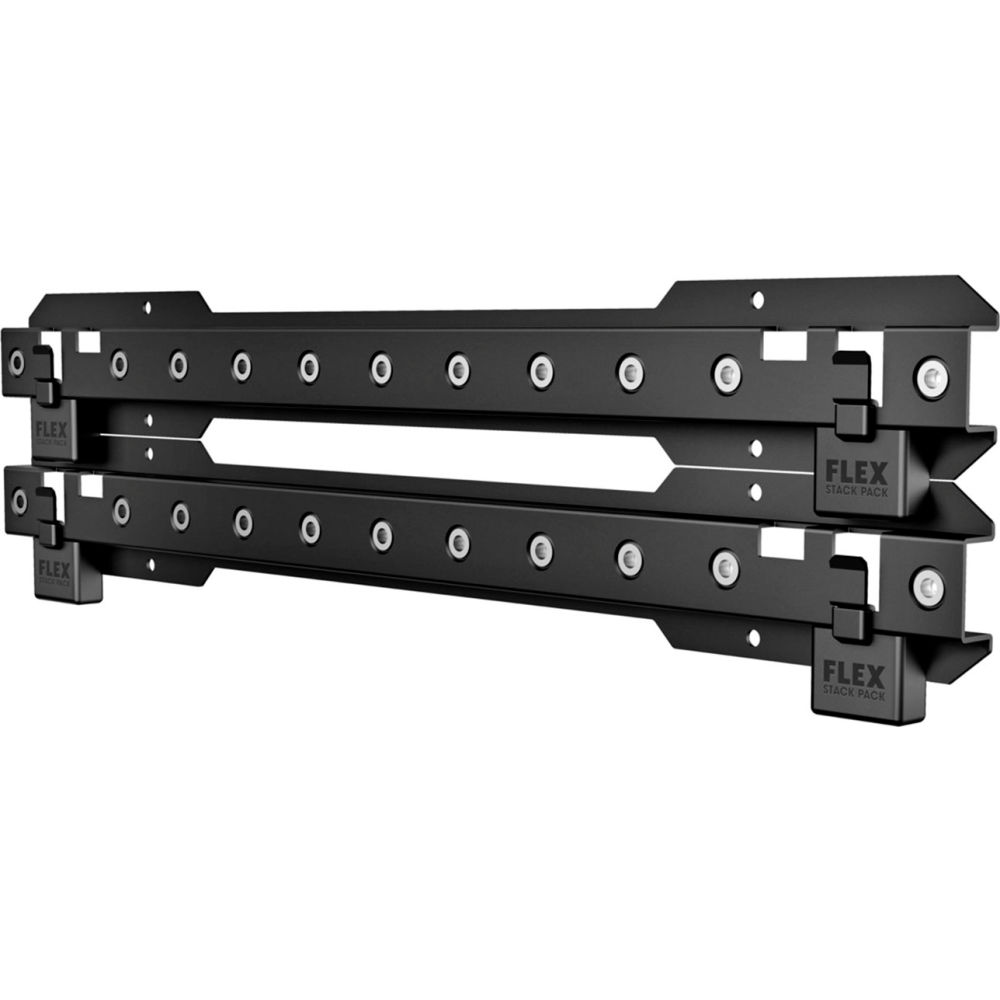 Chervon North America B3168406 Flex Stack Pack Height Adjustment Rack Rail - 26.562 x 4.75 x 10.25 in. - Black - Pack of 2