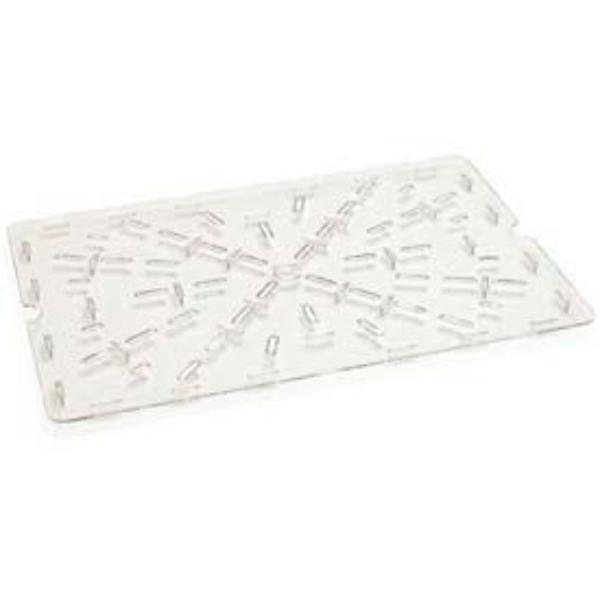 Picture of Carlisle Sanitary Maintenance B637975 Stopples Food Box Drain Grate - 26 x 18 x 1 in. - Clear