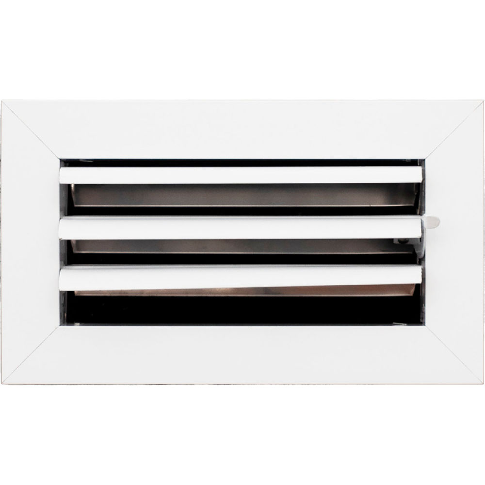 B3214243 ACAMINAIRE 1-Way Aluminum Ceiling Diffuser, White - 8 x 4 in.