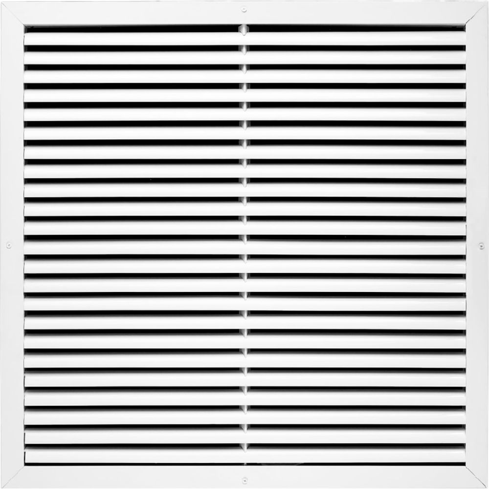 B3214392 ACAMINAIRE Aluminum Return Air Vent Grille, White - 18 x 18 in.