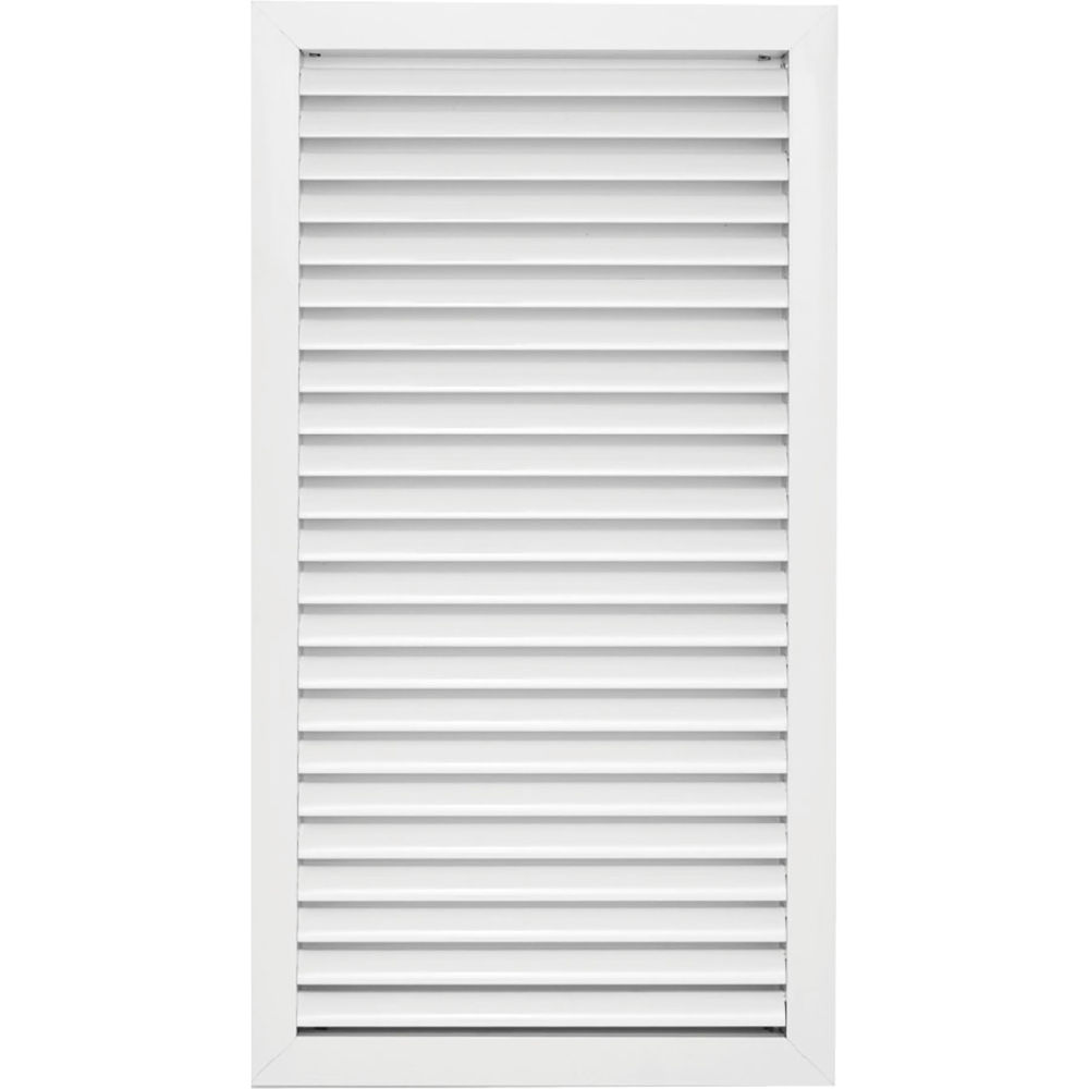 B3214318 ACAMINAIRE Aluminum Return Air Vent Grille, White - 12 x 24 in.