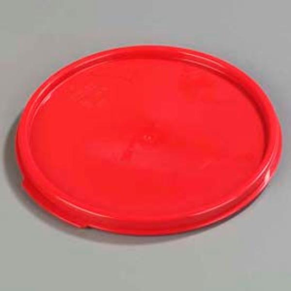 Picture of Carlisle Sanitary Maintenance B638117 Stopples Round Lid - 9.031 in. Dia. - Red