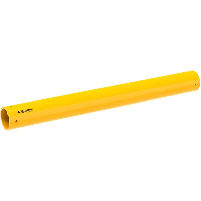 Global Industrial 670875 Plastic Guard Rail - 5 ft. x 6 in. Dia. - Yellow