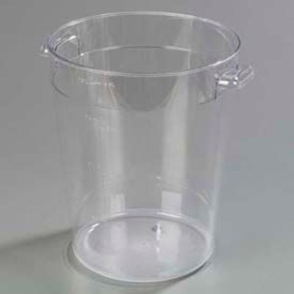 Picture of Carlisle Sanitary Maintenance B638085 Stopples Round Container - 26 x 8.562 x 1.281 in. - Clear