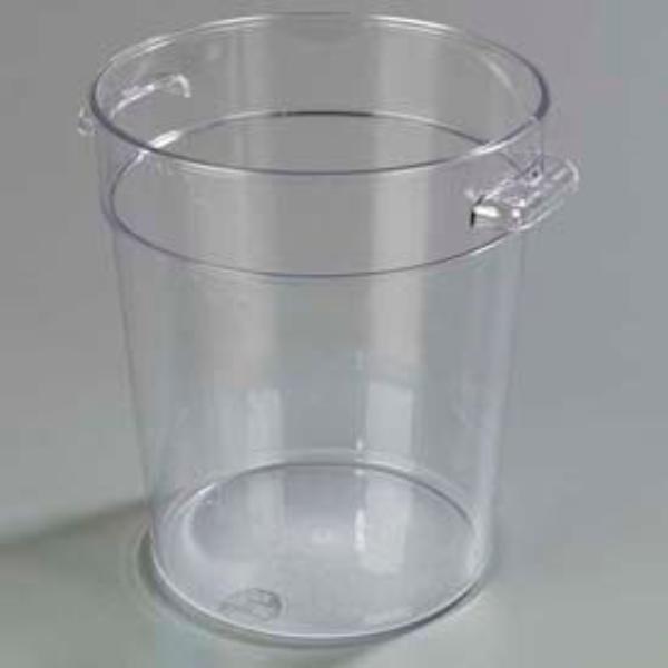 Picture of Carlisle Sanitary Maintenance B637970 Stopples Round Container - 8.281 x 8.437 in. - Clear