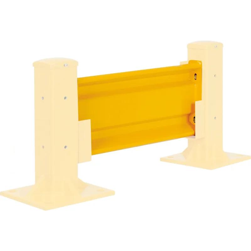 Global Industrial 670792 Steel Guard Rail - 2-Rib - 2 ft. - Yellow