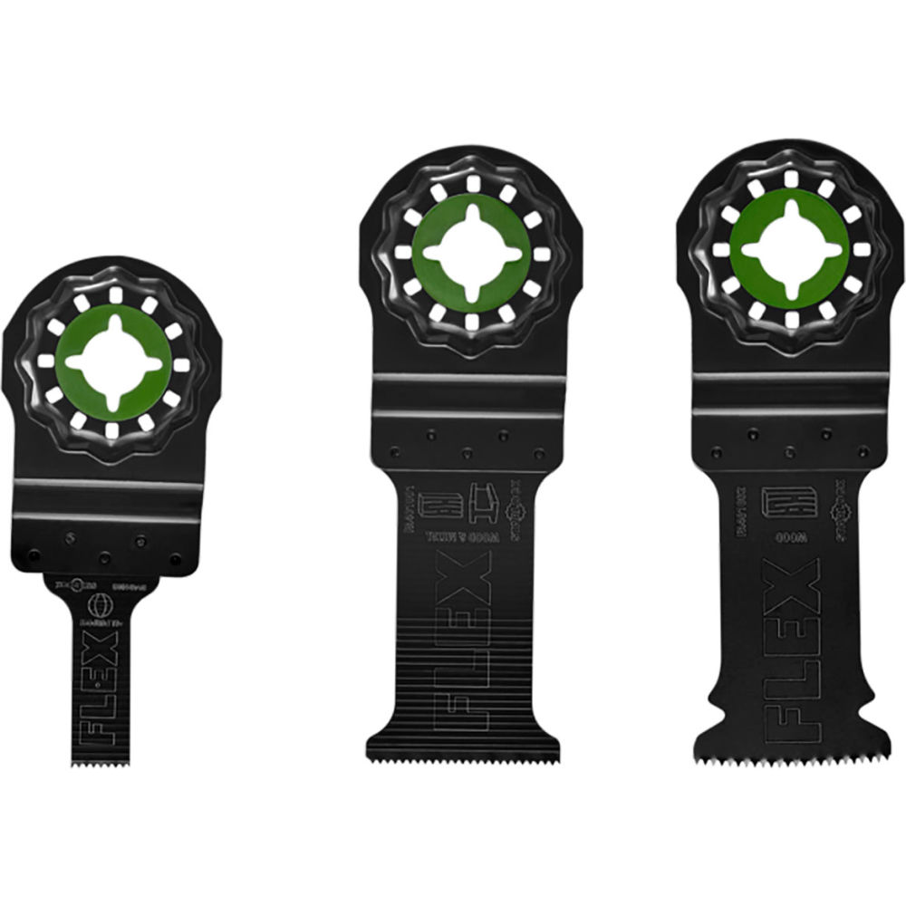 Chervon North America B3131351 Flex Oscillating Plunge Cutting Blade Kit - Black - 3 Piece