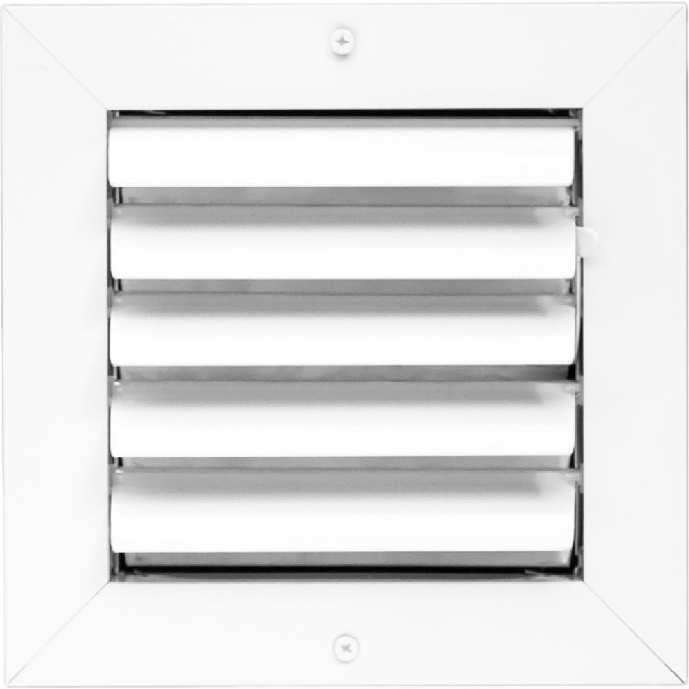 B3214430 ACAMINAIRE 1-Way Aluminum Ceiling Diffuser, White - 6 x 6 in.
