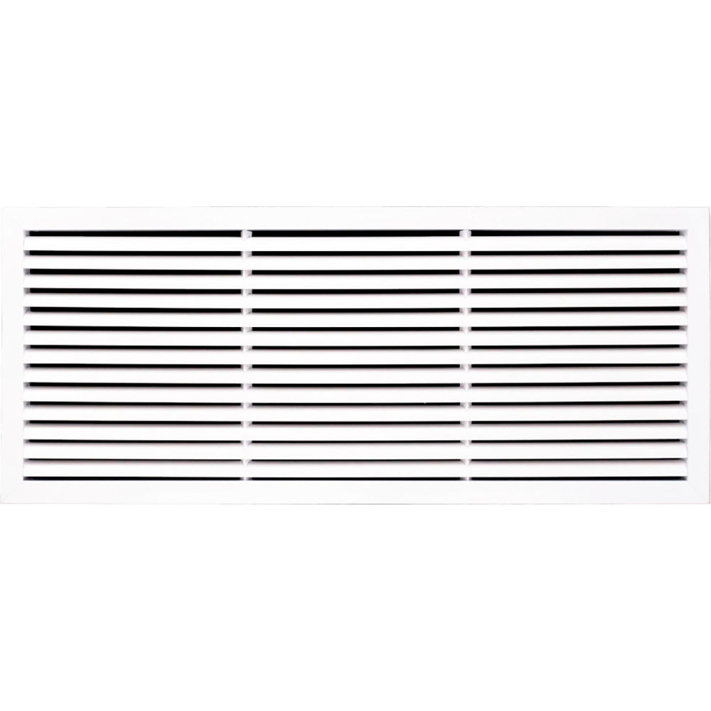 B3214281 ACAMINAIRE Aluminum Return Air Vent Grille, White - 36 x 14 in.