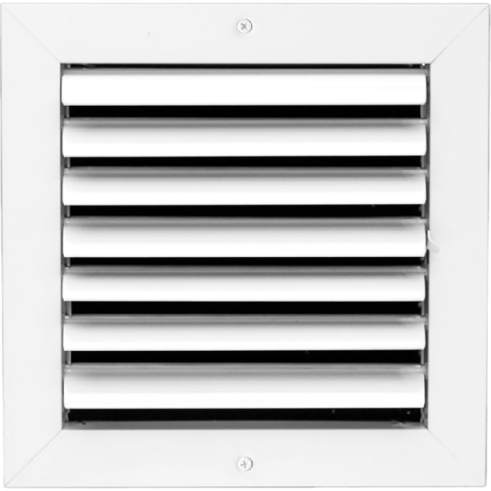 B3214257 ACAMINAIRE 1-Way Aluminum Ceiling Diffuser, White - 8 x 8 in.