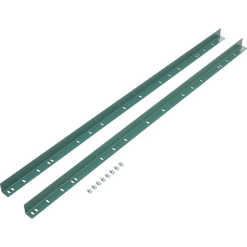 Global Industrial B3186085 5 ft. Guide Rail Kit for Light & Heavy Duty Roller Conveyors