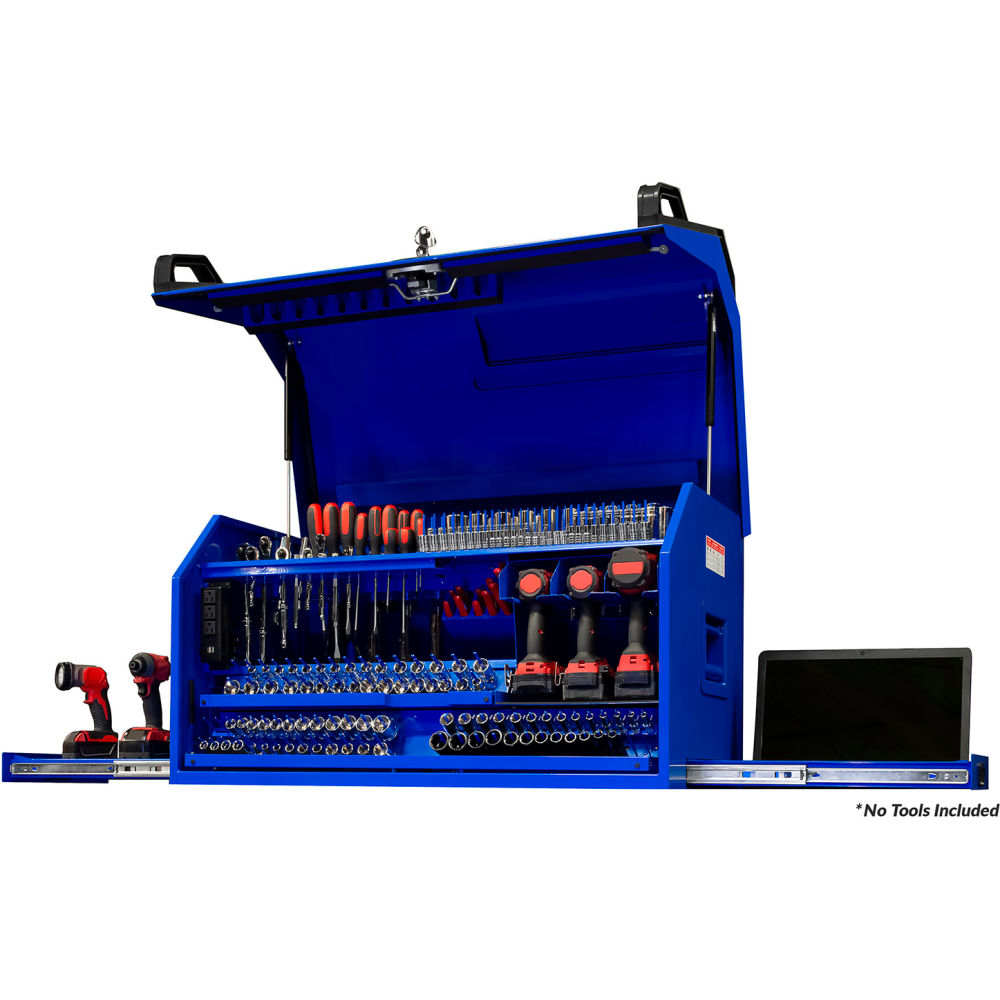 Extreme Tools PWS Series 41 Inch W x 24 Inch D Deluxe Extreme Portable Workstation Gloss Blue - PWS4124BL