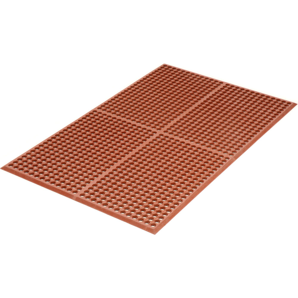 795369 Work Step Anti Fatigue Drainage Mat - 0.5 in. Thick - 3 x 10 ft. - Red