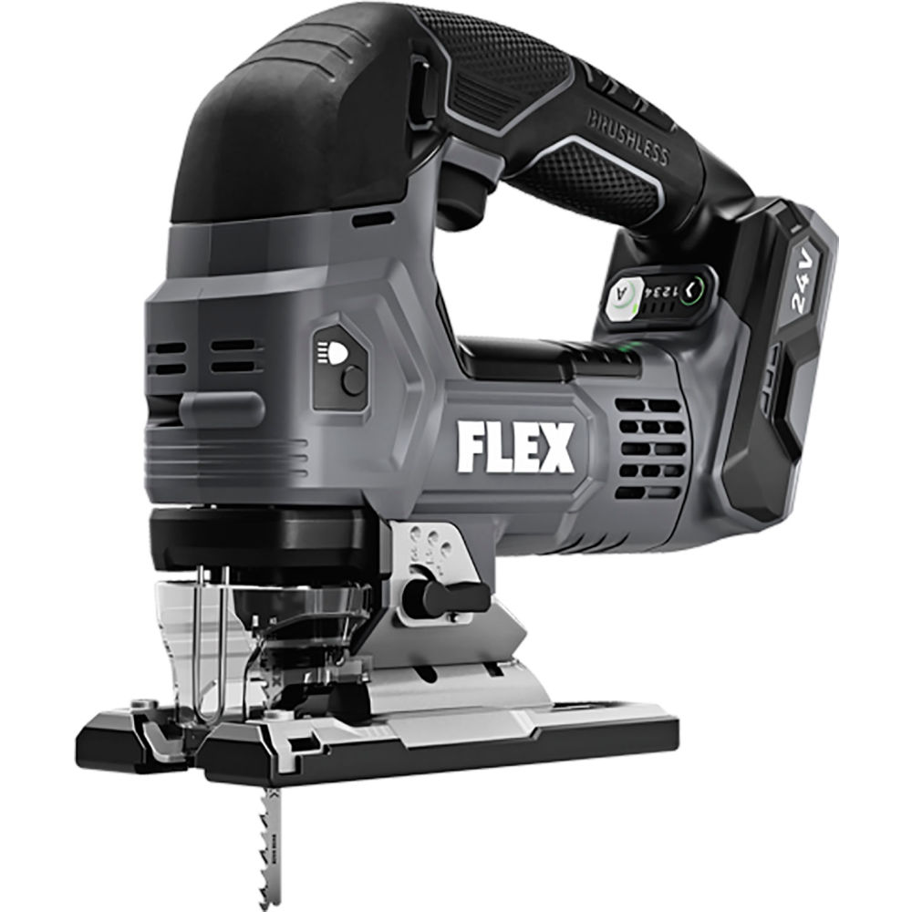 Chervon North America B3131308 Flex Cordless D-Handle Jig Saw Bare Tool - 24V - 0-3500 SPM - Black