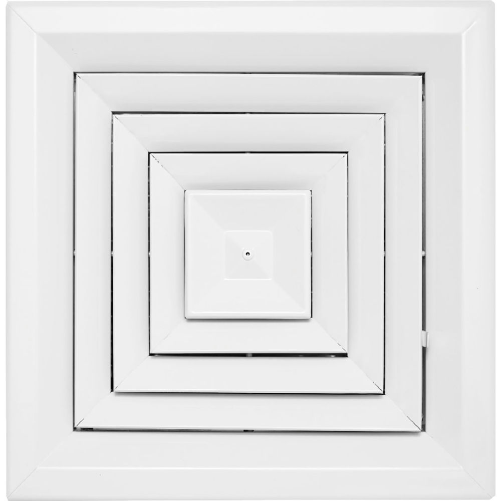 B3214294 ACAMINAIRE 4-Way Fixed Core Aluminum Ceiling Diffuser, White - 10 x 10 in.