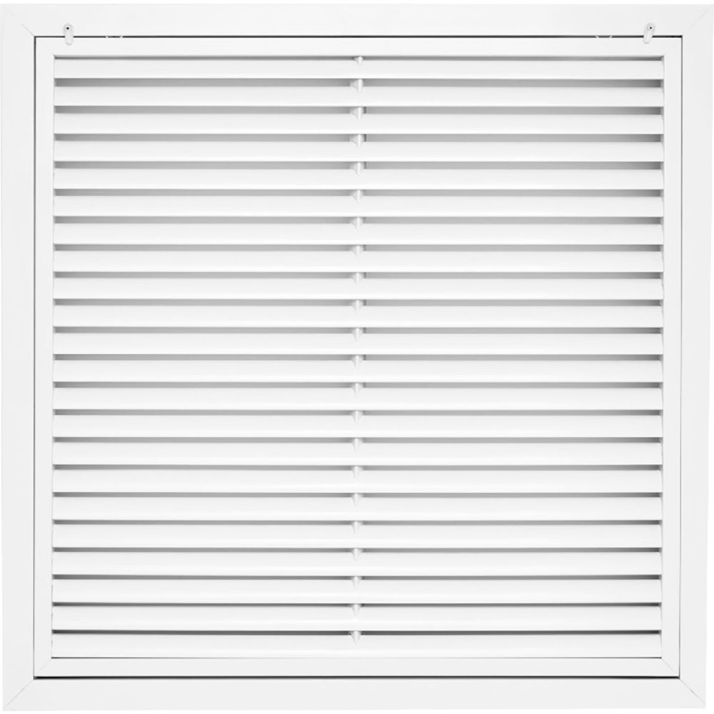 B3214360 ACLaminaire Aluminum Return Air Filter Grille - 24 x 24 in. - White