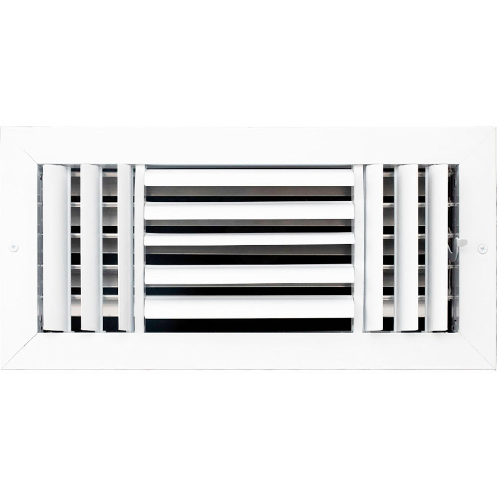 B3214373 ACAMINAIRE 3-Way Aluminum Ceiling Diffuser, White - 14 x 6 in.