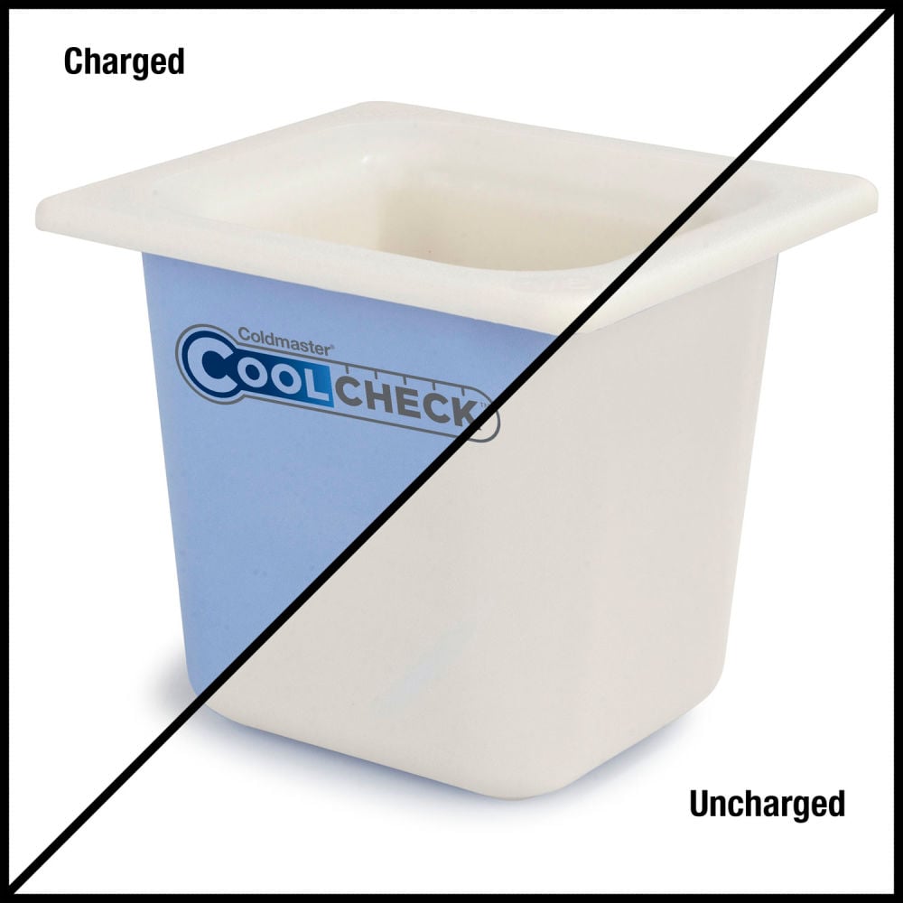 B2108843 Coldmaster Cool Check Food Pan - 6.812 x 6.25 x 5.937 in. - White