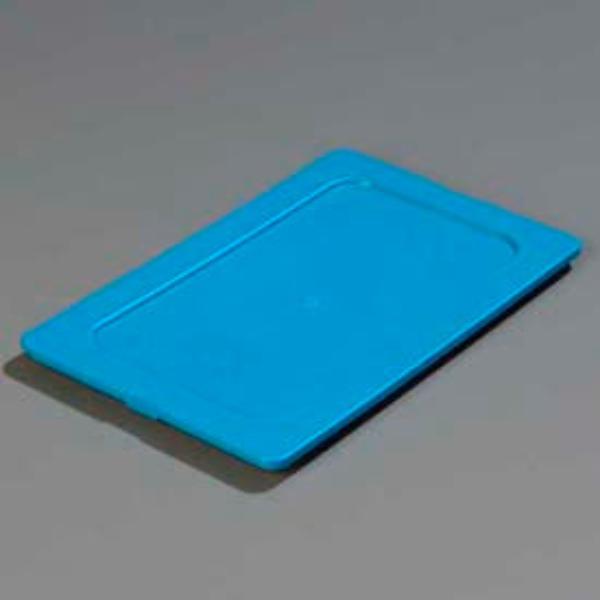 Picture of Carlisle Sanitary Maintenance B637660 Smart Lids One-Quarter Size Lid - 10.25 x 6.375 in. - Blue