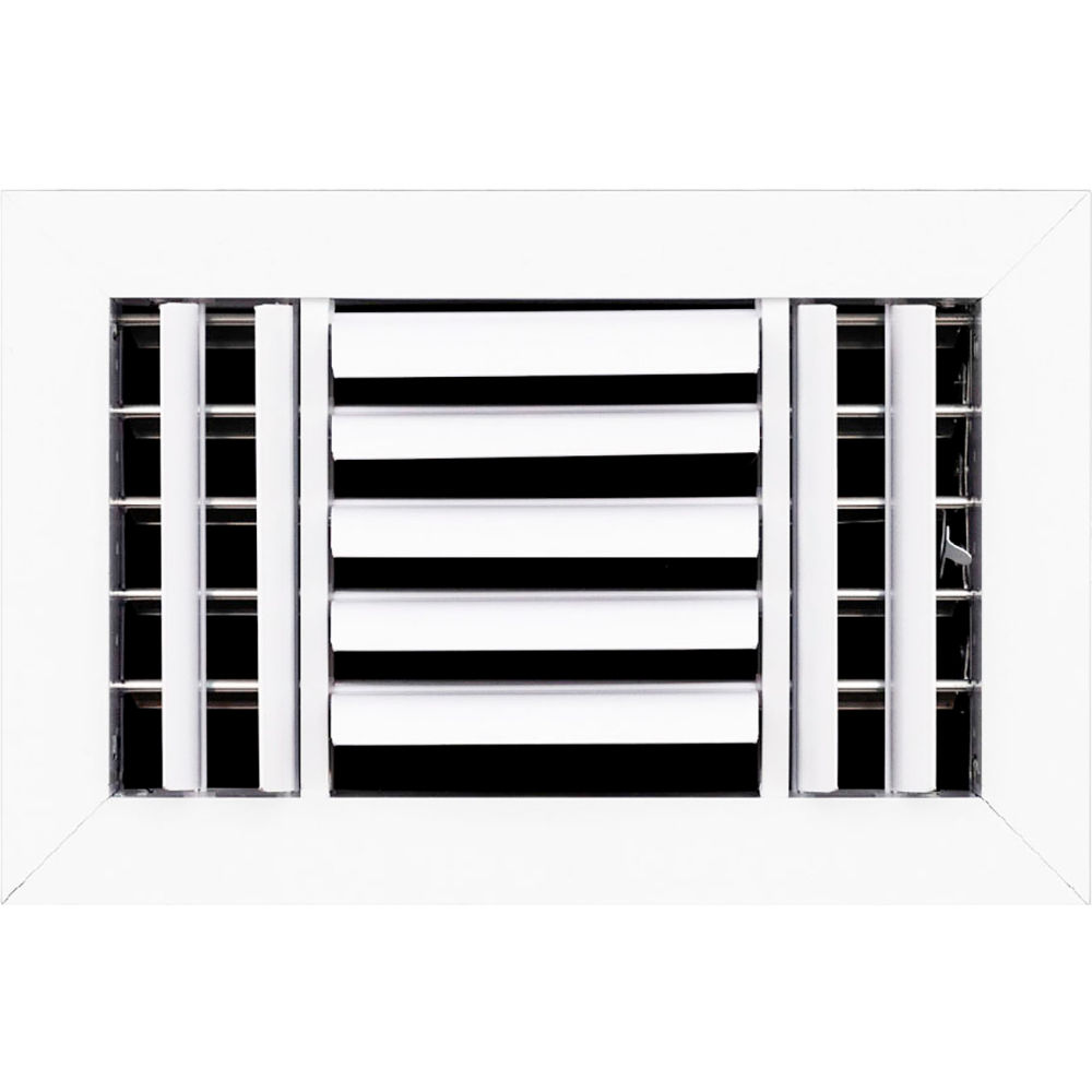 B3214322 ACAMINAIRE 3-Way Aluminum Ceiling Diffuser, White - 10 x 6 in.