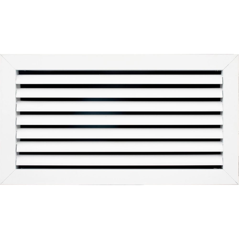 B3214389 ACAMINAIRE Aluminum Return Air Vent Grille, White - 16 x 8 in.