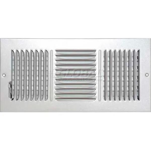 B629594 Speedy-Grille Ceiling or Wall Register with 3 Way Deflection SG-614 CW3, White - 6 x 14 in.