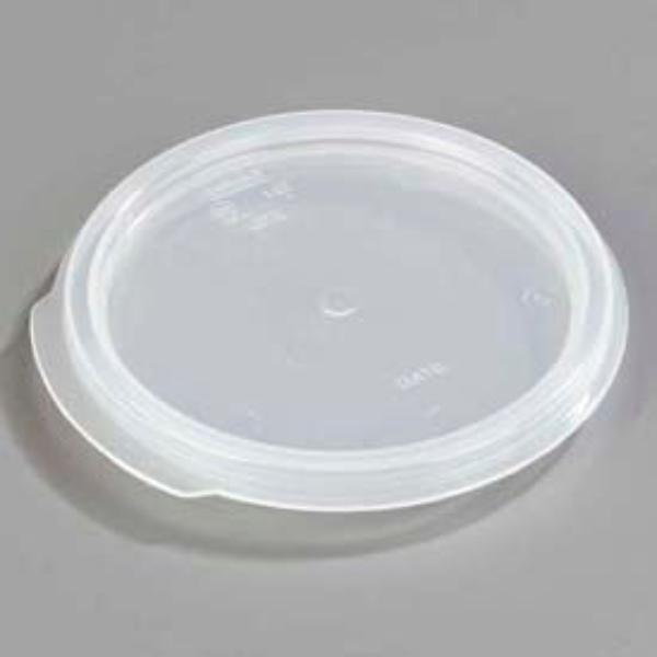 B637619 Stopples Round Lid - 5.75 in. Dia. - Clear