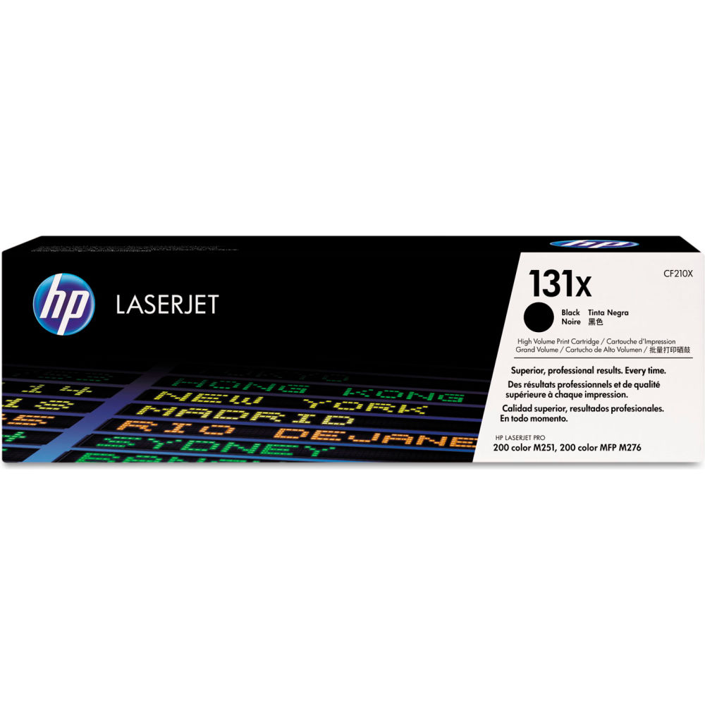 Hewlett Packard B1175317 HP CF210X HP-131X High-Yield Toner - 2400 Page-Yield - Black