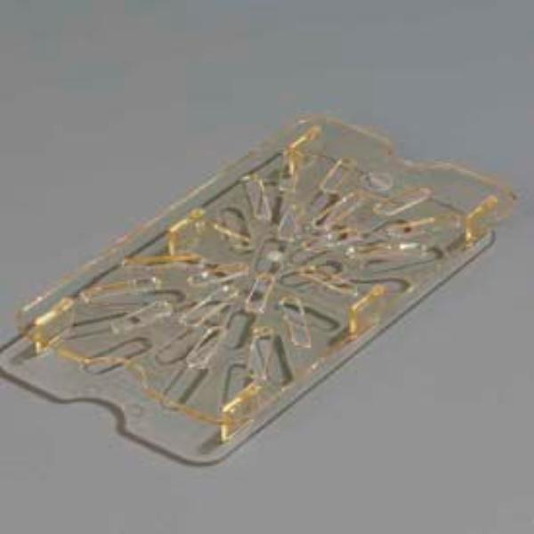 Picture of Carlisle Sanitary Maintenance B637755 Topnotch Drain Shelf - 10.25 x 6.375 x 0.625 in. - Amber