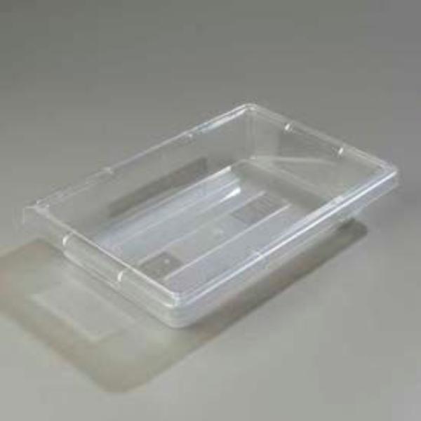 Picture of Carlisle Sanitary Maintenance B637876 Stopples Storage Container - 18 x 12 x 3.5 in. - Clear