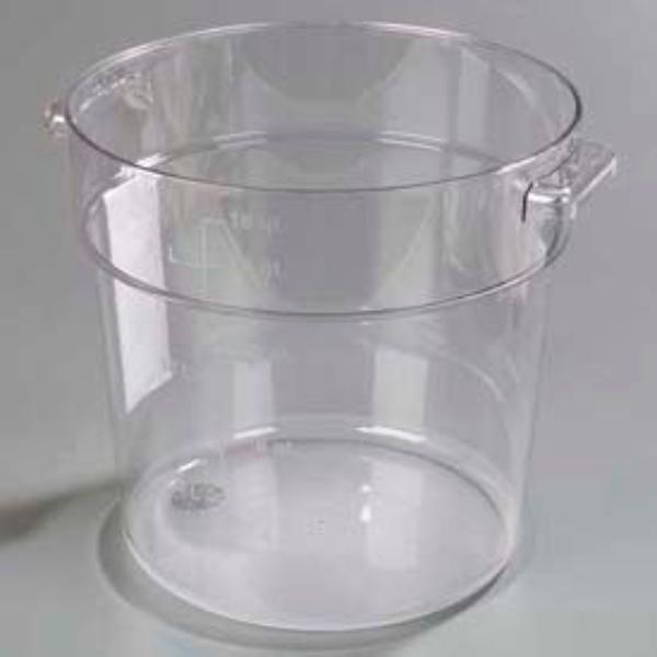 Picture of Carlisle Sanitary Maintenance B638071 Stopples Round Container - 13.843 x 11.875 in. - Clear